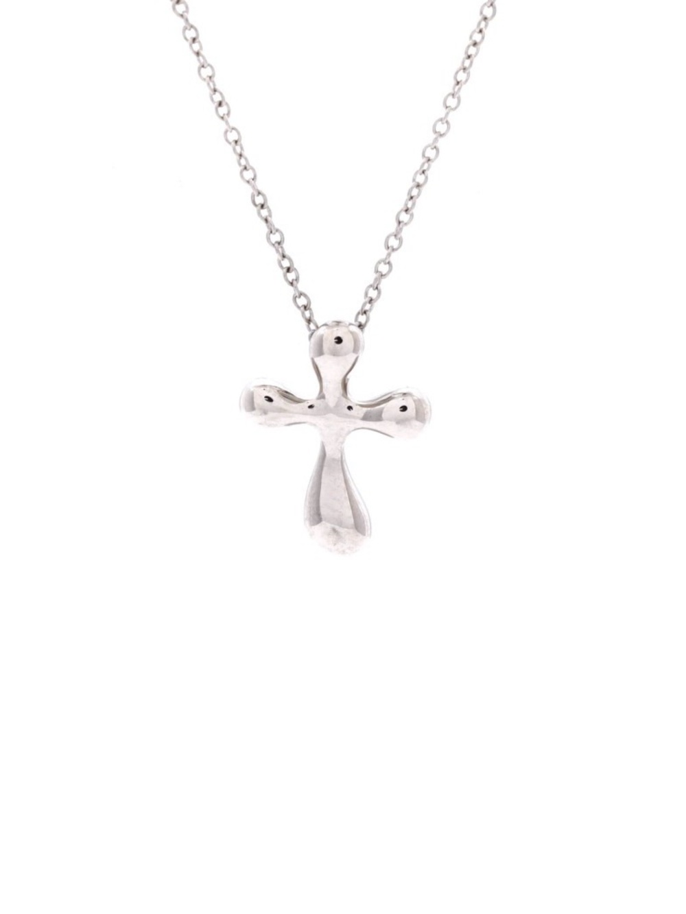 Authentic Tiffany & Co. Elsa Peretti Sterling Silver Cross Necklace